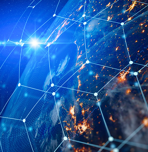 grafika wektorowa obrazująca ideę sieci