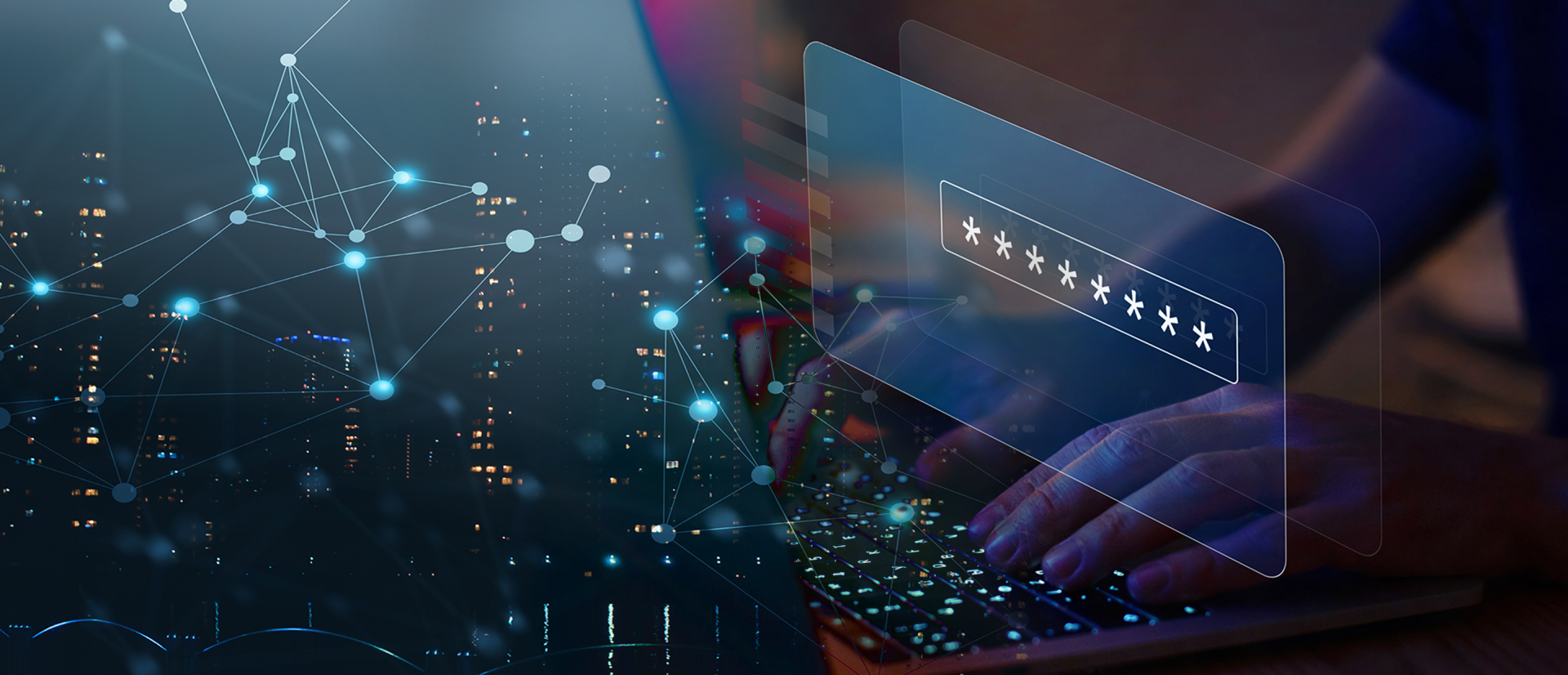 abstrakcyjne zdjęcie wpisywania hasła