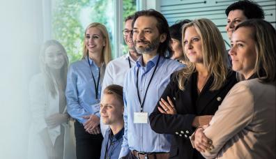 pracownicy Centrum e-Zdrowia w grupie