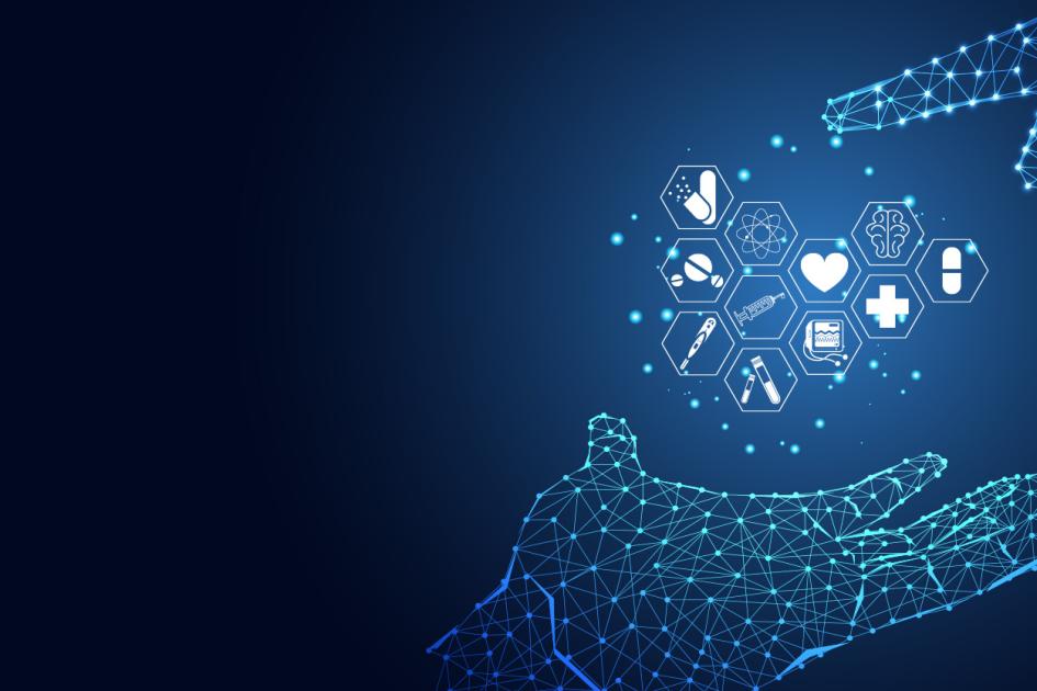 Grafika symbolizująca ekosystem zdrowia